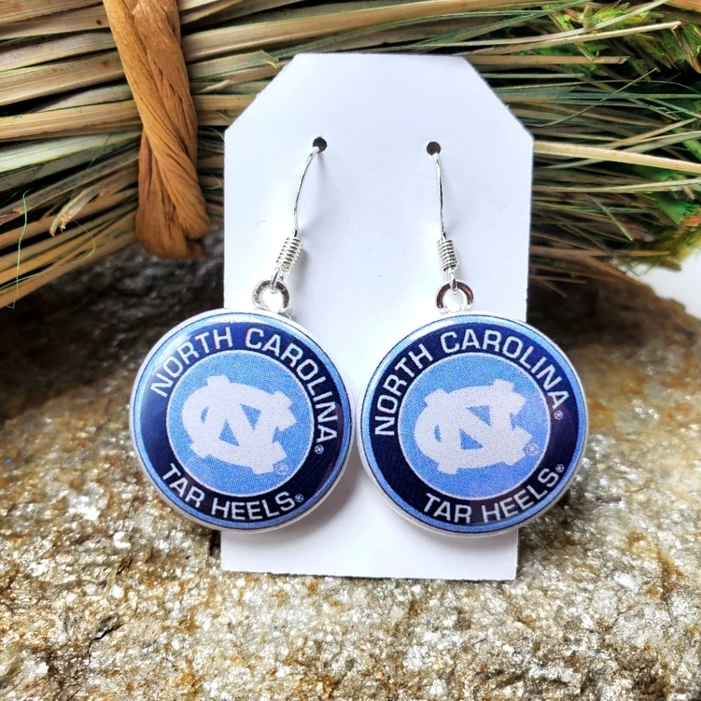 UNC Tar Heels Earrings University of North Carolina Souvenir NCAA Alumni…